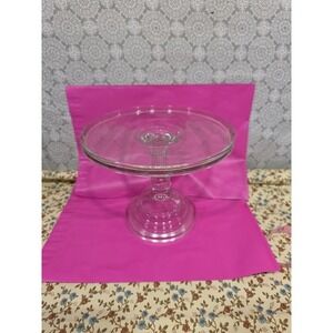 Elegant Clear Glass Pedestal Cake Stand Dessert Display Serving Plate‎